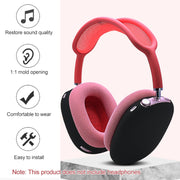 A Pair Full Coverage Anti-scratch Silicone Headphone Protective Case for AirPods Max(Silver Grey)