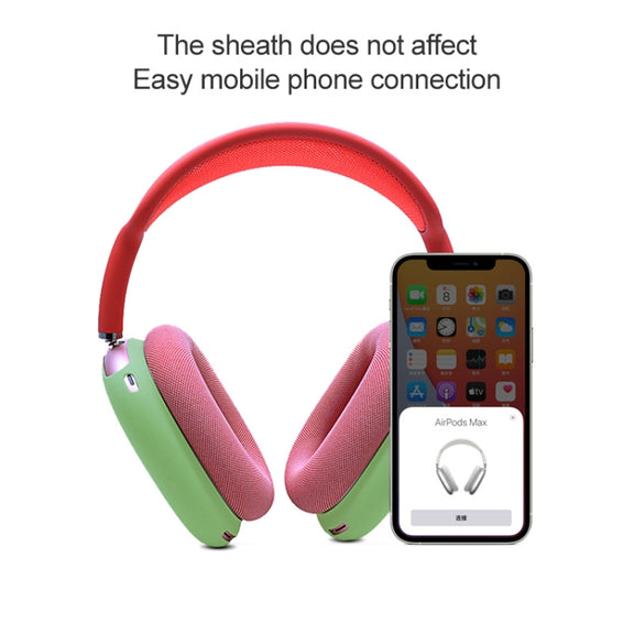 A Pair Full Coverage Anti-scratch Silicone Headphone Protective Case for AirPods Max(Silver Grey)