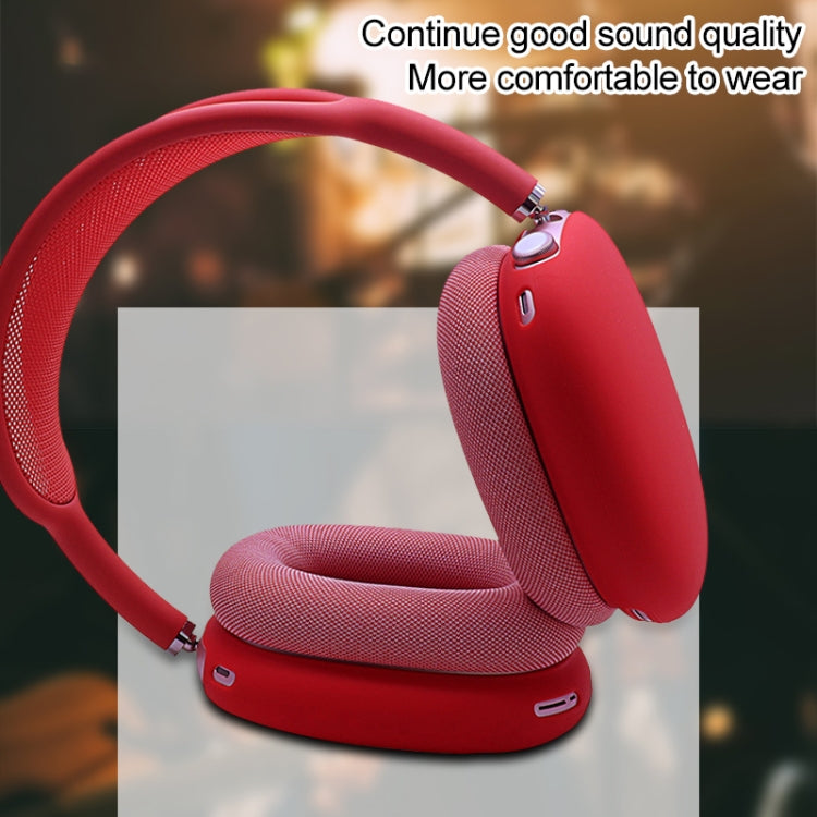 A Pair Full Coverage Anti-scratch Silicone Headphone Protective Case for AirPods Max(Silver Grey)
