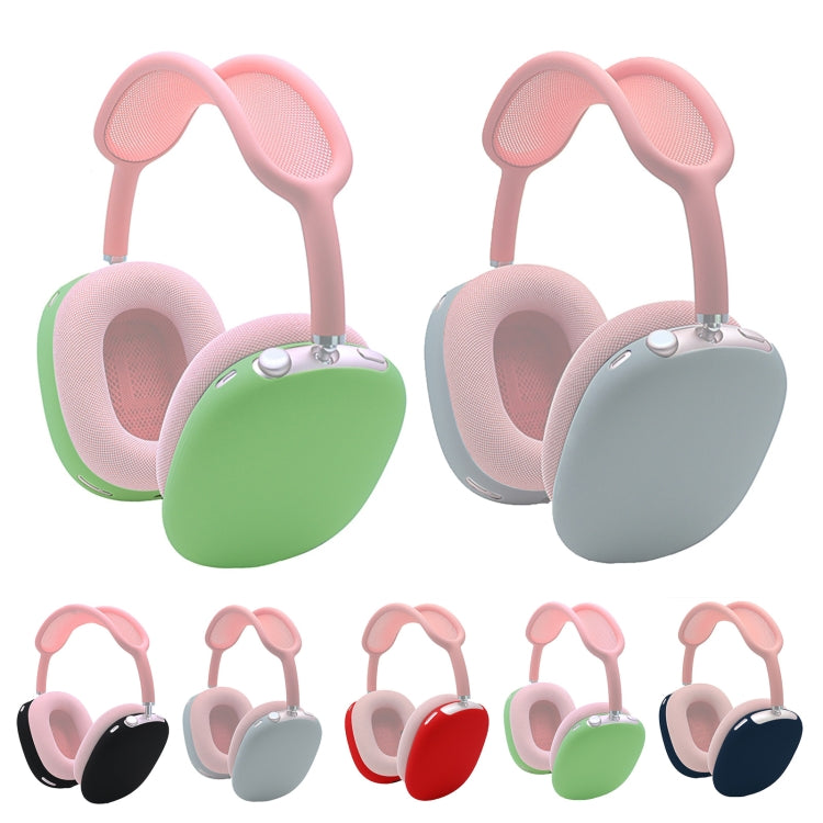 A Pair Full Coverage Anti-scratch Silicone Headphone Protective Case for AirPods Max(Silver Grey)
