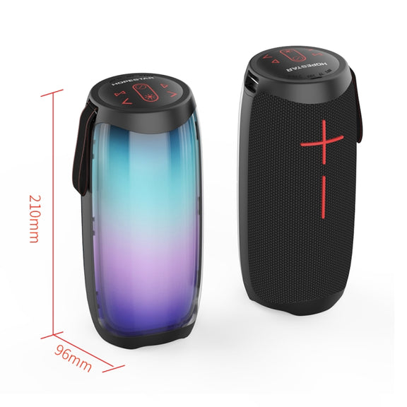 HOPESTAR P40 Bluetooth 5.0 Portable Water-resistant Wireless Bluetooth Speaker (Black)