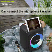 HOPESTAR Party100 Bluetooth 5.0 Portable Water-resistant Wireless Bluetooth Speaker with Mobile Charging Function (Black)