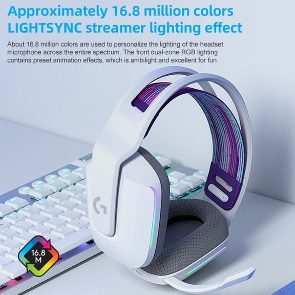 Logitech G733 LIGHT SPEED Wireless RGB Gaming Headset(Silver)