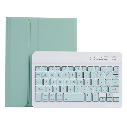 C06B Ultra-thin Candy Colors Bluetooth Keyboard Tablet Case for iPad mini 6 / mini 7 , with Stand & Pen Slot (Green) - free shipping - PMC Jewellery - Order now!