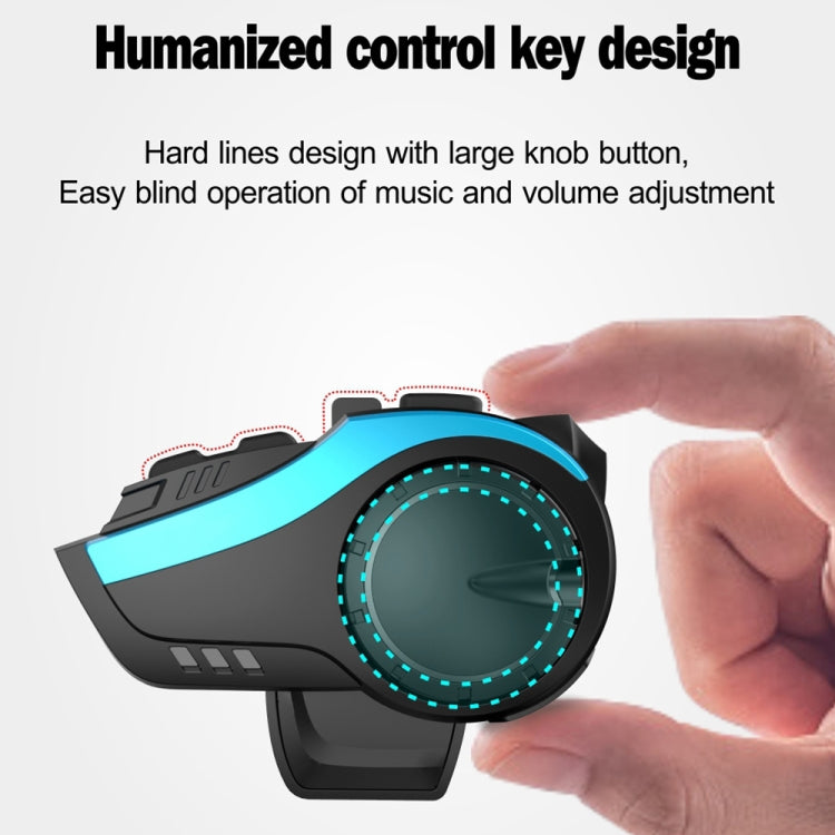 Hysnox HY-02 Bluetooth 5.0 Motorcycle Helmet Headset 2000M 6 Riders Intercom Headset (Gold) - free shipping - PMC Jewellery - Order now!