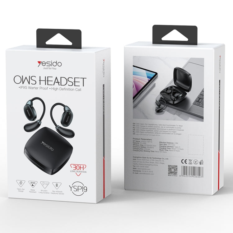 Yesido YSP19 OWS Open Wireless Bluetooth Earphone (White)