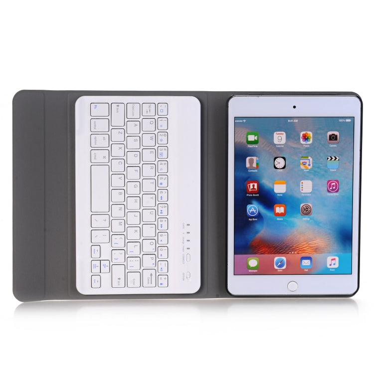 A05 Bluetooth 3.0 Ultra-thin ABS Detachable Bluetooth Keyboard Leather Tablet Case for iPad mini 5, with Holder(Gold) - free shipping - PMC Jewellery - Order now!