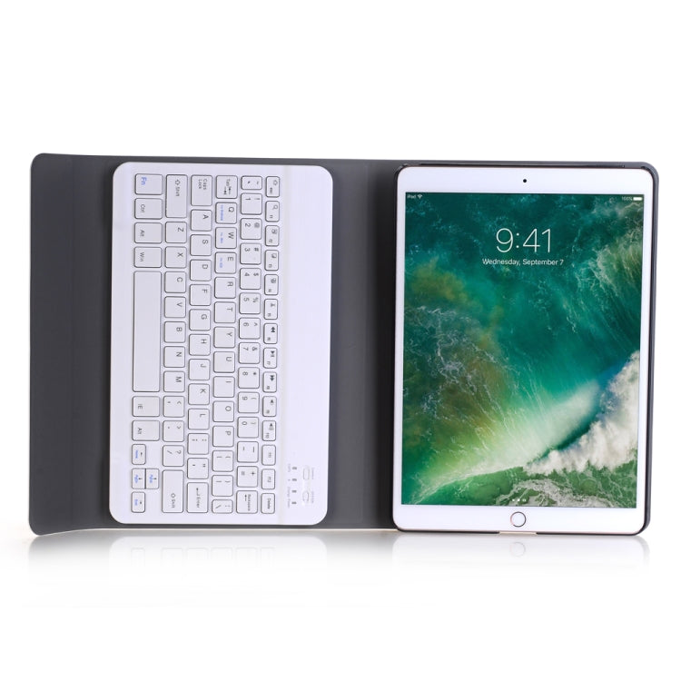 A09 Bluetooth 3.0 Ultra-thin ABS Detachable Bluetooth Keyboard Leather Tablet Case for iPad Air / Pro 10.5 inch (2019), with Holder (Rose Gold)