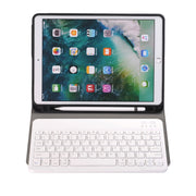 A09B Bluetooth 3.0 Ultra-thin ABS Detachable Bluetooth Keyboard Leather Tablet Case for iPad Air / Pro 10.5 inch (2019), with Pen Slot & Holder (Gold)