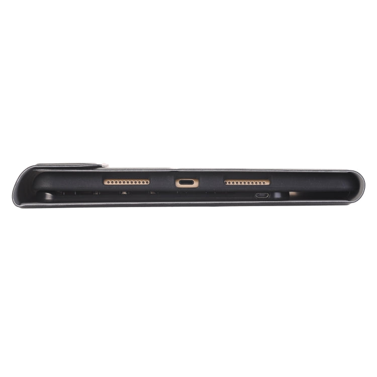 A09B Bluetooth 3.0 Ultra-thin ABS Detachable Bluetooth Keyboard Leather Tablet Case for iPad Air / Pro 10.5 inch (2019), with Pen Slot & Holder (Rose Gold)