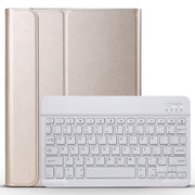 A11 Bluetooth 3.0 Ultra-thin ABS Detachable Bluetooth Keyboard Leather Tablet Case for iPad Pro 11 inch ���2018���, with Holder (Gold)