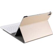 A11 Bluetooth 3.0 Ultra-thin ABS Detachable Bluetooth Keyboard Leather Tablet Case for iPad Pro 11 inch ���2018���, with Holder (Gold)