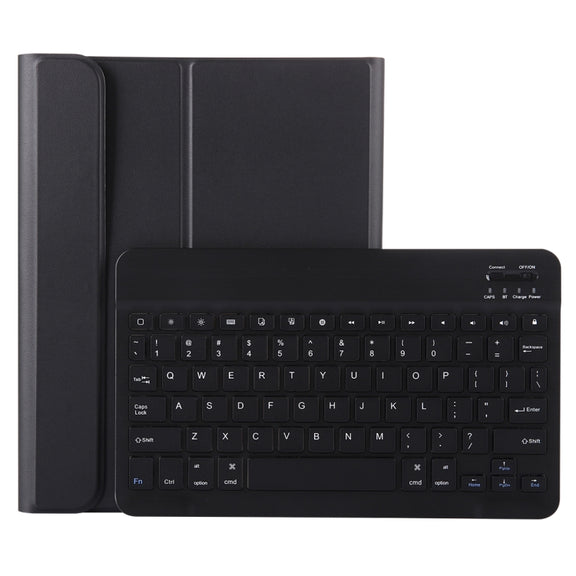 A11B Bluetooth 3.0 Ultra-thin ABS Detachable Bluetooth Keyboard Leather Tablet Case for iPad Air 4 / Air 5 / Pro 11 inch 2022 / 2021 / 2020 / 2018, with Pen Slot & Holder (Black)