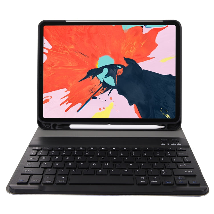 A11B Bluetooth 3.0 Ultra-thin ABS Detachable Bluetooth Keyboard Leather Tablet Case for iPad Air 4 / Air 5 / Pro 11 inch 2022 / 2021 / 2020 / 2018, with Pen Slot & Holder (Dark Blue) - For iPad Pro by PMC Jewellery | Online Shopping South Africa | PMC Jewellery | Buy Now Pay Later Mobicred