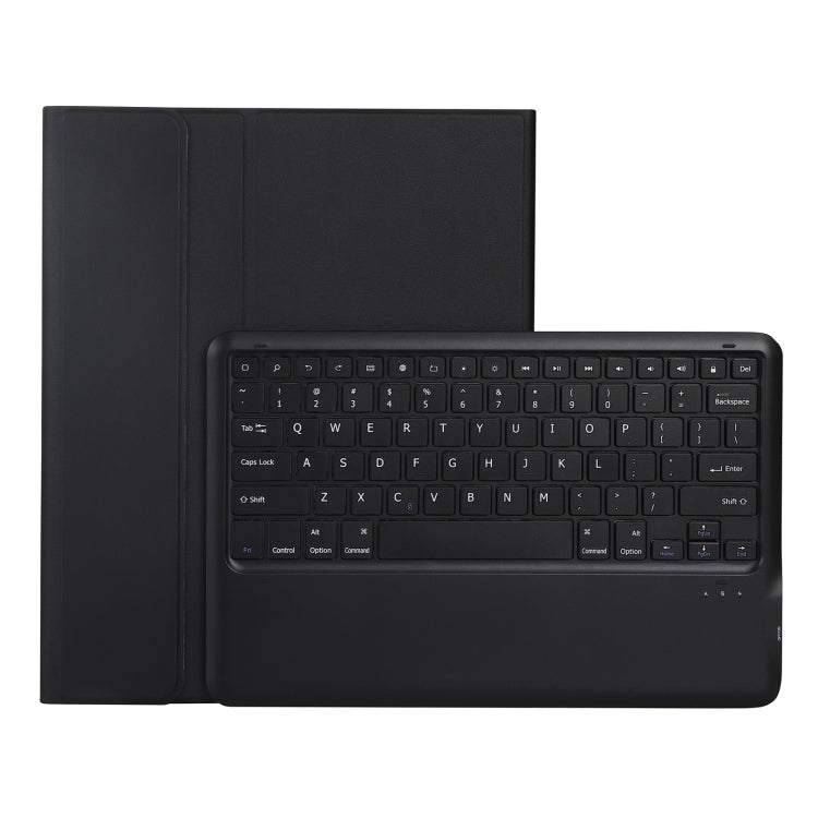 A12B Bluetooth 3.0 Ultra-thin Detachable Bluetooth Keyboard Leather Tablet Case for iPad Air 13 2024 / 2025 / Pro 12.9 inch 2022 / 2021 / 2020 / 2018, with Pen Slot & Holder(Black) - For iPad Pro by PMC Jewellery | Online Shopping South Africa | PMC Jewellery | Buy Now Pay Later Mobicred