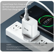IVON AD52 18W USB-C / Type-C + USB Dual Port PD Fast Charge(UK Plug)