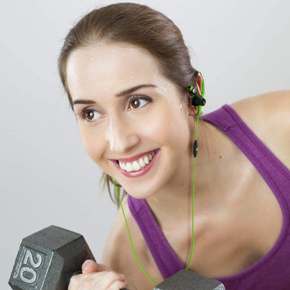 Mucro MB-232 Running In-Ear Sport Earhook Wired Stereo Headphones for Jogging Gym(Green) - Sport Earphone by Mucro | Online Shopping South Africa | PMC Jewellery | Buy Now Pay Later Mobicred