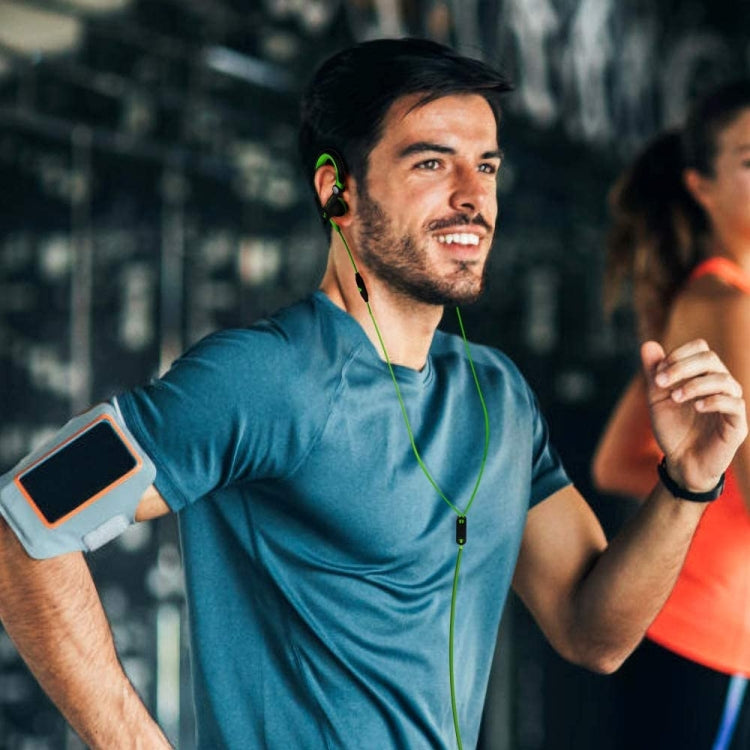 Mucro MB-232 Running In-Ear Sport Earhook Wired Stereo Headphones for Jogging Gym(Green) - Sport Earphone by Mucro | Online Shopping South Africa | PMC Jewellery | Buy Now Pay Later Mobicred