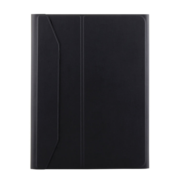 1130B Detachable Bluetooth 3.0 ABS Brushed Texture Keyboard + Lambskin Texture Leather Tablet Case for iPad Pro 11 inch (2018), with Three-gear Adjustment / Magnetic / Sleep Function(Black)