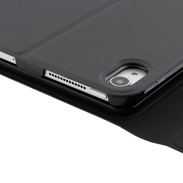 1130B Detachable Bluetooth 3.0 ABS Brushed Texture Keyboard + Lambskin Texture Leather Tablet Case for iPad Pro 11 inch (2018), with Three-gear Adjustment / Magnetic / Sleep Function(Black) - For iPad Pro by PMC TechLife | Online Shopping South Africa | PMC TechLife