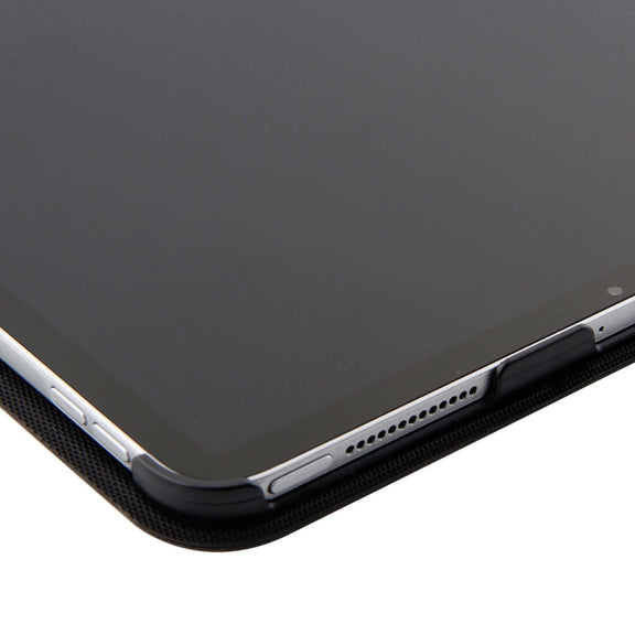 1130B Detachable Bluetooth 3.0 ABS Brushed Texture Keyboard + Lambskin Texture Leather Tablet Case for iPad Pro 11 inch (2018), with Three-gear Adjustment / Magnetic / Sleep Function(Black)