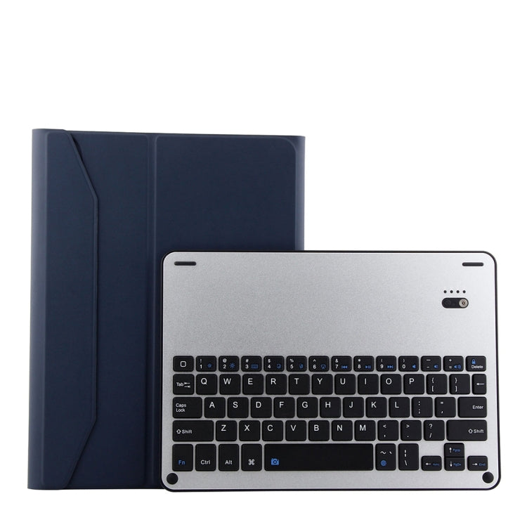1139B Detachable Bluetooth 3.0 Aluminum Alloy Keyboard + Lambskin Texture Leather Tablet Case for iPad Pro 11 inch (2018), with Three-gear Adjustment / Magnetic / Sleep Function (Blue) - For iPad Pro by PMC TechLife | Online Shopping South Africa | PMC TechLife