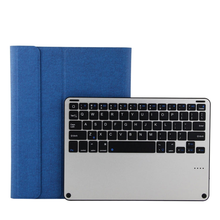 3018 Detachable Bluetooth 3.0 Aluminum Alloy Keyboard + Imitation Cloth Texture Leather Tablet Case for iPad Air / Air 2 / iPad Pro 9.7 inch, with Sleep / Water Repellent Function(Blue) - free shipping - PMC TechLife - Order now!