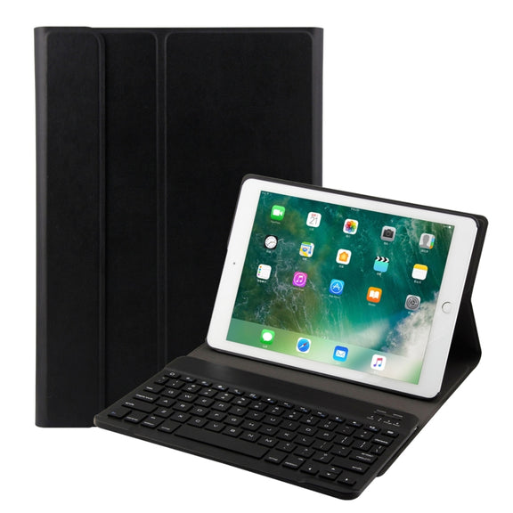 FT-1030 Bluetooth 3.0 ABS Brushed Texture Keyboard + Skin Texture Leather Tablet Case for iPad Air / Air 2 / iPad Pro 9.7 inch, with Three-gear Angle Adjustment / Magnetic / Sleep Function (Black)
