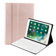 FT-1030 Bluetooth 3.0 ABS Brushed Texture Keyboard + Skin Texture Leather Tablet Case for iPad Air / Air 2 / iPad Pro 9.7 inch, with Three-gear Angle Adjustment / Magnetic / Sleep Function (Pink) - For iPad Pro by PMC TechLife | Online Shopping South Africa | PMC TechLife