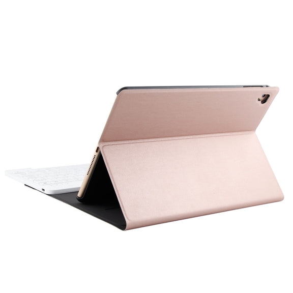 FT-1030 Bluetooth 3.0 ABS Brushed Texture Keyboard + Skin Texture Leather Tablet Case for iPad Air / Air 2 / iPad Pro 9.7 inch, with Three-gear Angle Adjustment / Magnetic / Sleep Function (Pink)