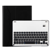 FT-1038B Detachable Bluetooth 3.0 Aluminum Alloy Keyboard + Lambskin Texture Leather Tablet Case for iPad Air / Air 2 / iPad Pro 9.7 inch, with Water Repellent / Three-gear Angle Adjustment / Magnetic / Sleep Function (Black)