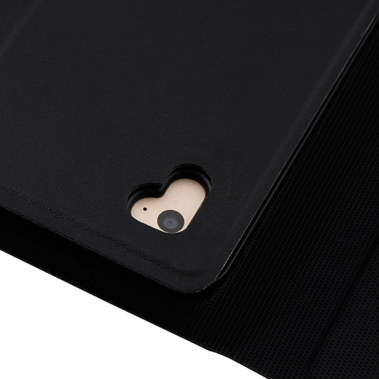 FT-1038B Detachable Bluetooth 3.0 Aluminum Alloy Keyboard + Lambskin Texture Leather Tablet Case for iPad Air / Air 2 / iPad Pro 9.7 inch, with Water Repellent / Three-gear Angle Adjustment / Magnetic / Sleep Function (Black)