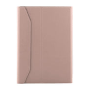 FT-1038B Detachable Bluetooth 3.0 Aluminum Alloy Keyboard + Lambskin Texture Leather Tablet Case for iPad Air / Air 2 / iPad Pro 9.7 inch, with Water Repellent / Three-gear Angle Adjustment / Magnetic / Sleep Function (Pink)