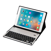 FT-1038B Detachable Bluetooth 3.0 Aluminum Alloy Keyboard + Lambskin Texture Leather Tablet Case for iPad Air / Air 2 / iPad Pro 9.7 inch, with Water Repellent / Three-gear Angle Adjustment / Magnetic / Sleep Function (Gold)