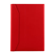 FT-1038B Detachable Bluetooth 3.0 Aluminum Alloy Keyboard + Lambskin Texture Leather Tablet Case for iPad Air / Air 2 / iPad Pro 9.7 inch, with Water Repellent / Three-gear Angle Adjustment / Magnetic / Sleep Function (Red)