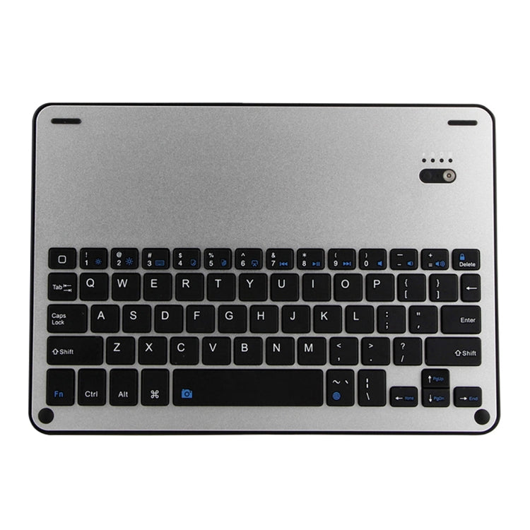 FT-1038E Detachable Bluetooth 3.0 Aluminum Alloy Keyboard + Lambskin Texture Leather Tablet Case for iPad Air / Air 2 / iPad Pro 9.7 inch, with Pen Slot / Water Repellent / Three-gear Angle Adjustment / Magnetic / Sleep Function (Black Silver) - free shipping - PMC TechLife - Order now!