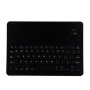 FT-1038E Detachable Bluetooth 3.0 Aluminum Alloy Keyboard + Lambskin Texture Leather Tablet Case for iPad Air / Air 2 / iPad Pro 9.7 inch, with Pen Slot / Water Repellent / Three-gear Angle Adjustment / Magnetic / Sleep Function (Black)
