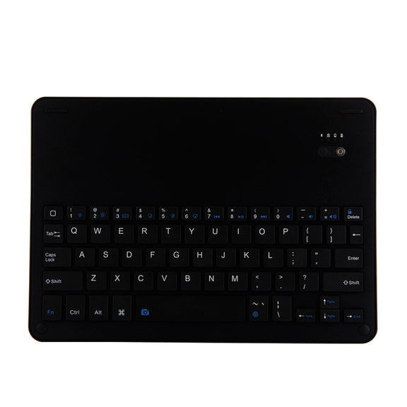 FT-1038E Detachable Bluetooth 3.0 Aluminum Alloy Keyboard + Lambskin Texture Leather Tablet Case for iPad Air / Air 2 / iPad Pro 9.7 inch, with Pen Slot / Water Repellent / Three-gear Angle Adjustment / Magnetic / Sleep Function (Black)