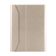 FT-1038E Detachable Bluetooth 3.0 Aluminum Alloy Keyboard + Lambskin Texture Leather Tablet Case for iPad Air / Air 2 / iPad Pro 9.7 inch, with Pen Slot / Water Repellent / Three-gear Angle Adjustment / Magnetic / Sleep Function (Gold)