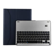 FT-1038E Detachable Bluetooth 3.0 Aluminum Alloy Keyboard + Lambskin Texture Leather Tablet Case for iPad Air / Air 2 / iPad Pro 9.7 inch, with Pen Slot / Water Repellent / Three-gear Angle Adjustment / Magnetic / Sleep Function (Blue) - free shipping - PMC TechLife - Order now!