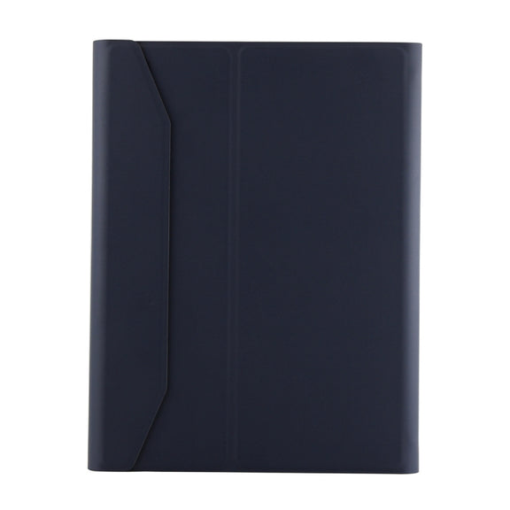 FT-1038E Detachable Bluetooth 3.0 Aluminum Alloy Keyboard + Lambskin Texture Leather Tablet Case for iPad Air / Air 2 / iPad Pro 9.7 inch, with Pen Slot / Water Repellent / Three-gear Angle Adjustment / Magnetic / Sleep Function (Blue)