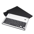 FT-1039B Detachable Bluetooth 3.0 Aluminum Alloy Keyboard + Lambskin Texture Leather Tablet Case for iPad Pro 10.5 inch / iPad Air (2019), with Water Repellent / Three-gear Angle Adjustment / Magnetic / Sleep Function (Black) - For iPad Pro by PMC TechLife | Online Shopping South Africa | PMC TechLife