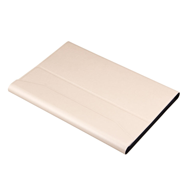 FT-1039B Detachable Bluetooth 3.0 Aluminum Alloy Keyboard + Lambskin Texture Leather Tablet Case for iPad Pro 10.5 inch / iPad Air (2019), with Water Repellent / Three-gear Angle Adjustment / Magnetic / Sleep Function (Gold) - For iPad Pro by PMC TechLife | Online Shopping South Africa | PMC TechLife