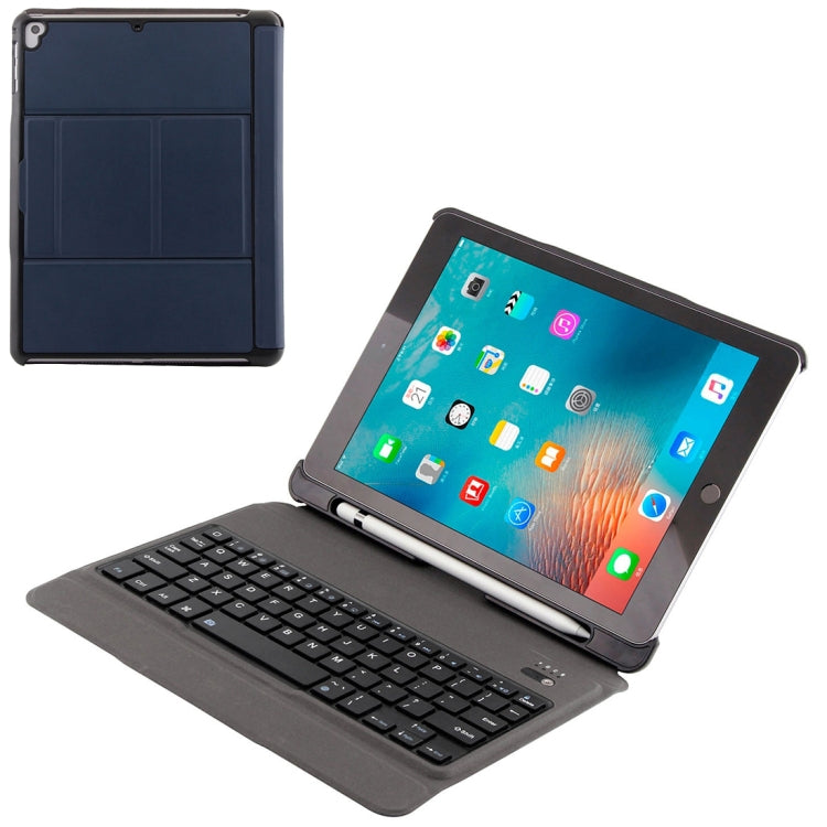 T-201 Detachable Bluetooth 3.0 Ultra-thin Keyboard + Lambskin Texture Leather Tablet Case for iPad Air / Air 2 / iPad Pro 9.7 inch, Support Multi-angle Adjustment (Blue) - For iPad Pro by PMC TechLife | Online Shopping South Africa | PMC TechLife