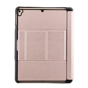 T-201D Detachable Bluetooth 3.0 Ultra-thin Keyboard + Lambskin Texture Leather Tablet Case for iPad Air / Air 2 / iPad Pro 9.7 inch, Support Multi-angle Adjustment / Backlight (Pink)
