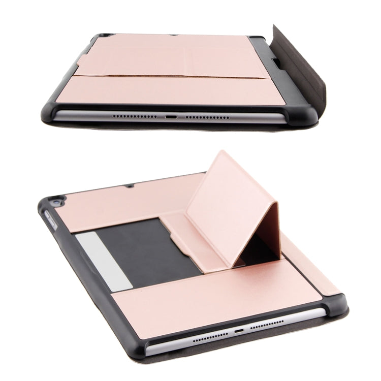 T-201D Detachable Bluetooth 3.0 Ultra-thin Keyboard + Lambskin Texture Leather Tablet Case for iPad Air / Air 2 / iPad Pro 9.7 inch, Support Multi-angle Adjustment / Backlight (Pink) - free shipping - PMC TechLife - Order now!