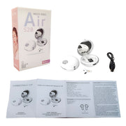 HXSJ Air-S28 TWS Bluetooth 5.3 True Wireless HiFi Stereo Make-up Mirror Earphones with Charging Case (White)