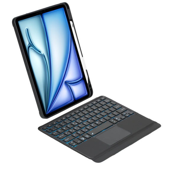 T11B-AS Detachable Rotating Backlit Touch Bluetooth Keyboard Case For iPad Air 11 2025 / Air 11 2024 / Air 5 / Air 4 10.9 / Pro 11 2022 2021 2020 2018