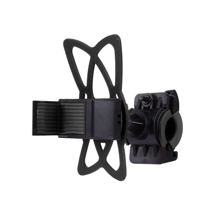 360 Degree Rotation Bicycle Phone Holder with Flexible Stretching Clip for iPhone 7 & 7 Plus / iPhone 6 & 6 Plus / iPhone 5 & 5C & 5s(Black) - Holders by PMC TechLife | Online Shopping South Africa | PMC TechLife | Buy Now Pay Later Mobicred