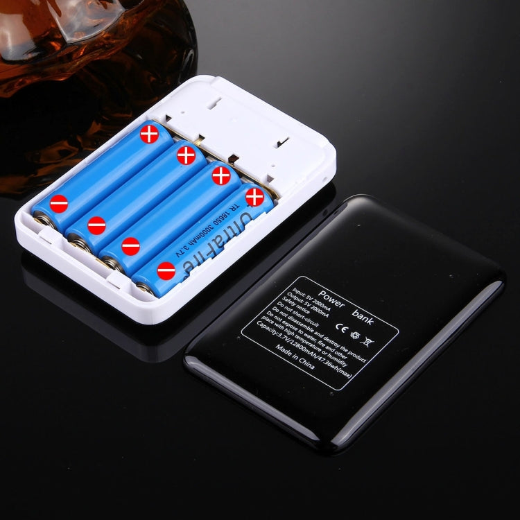 Portable High-efficiency 4 x 18650 Batteries Plastic Power Bank Shell Box with Dual USB Output & Heat Dissipation Hole, Batteries Not Included(Random Color Delivery)